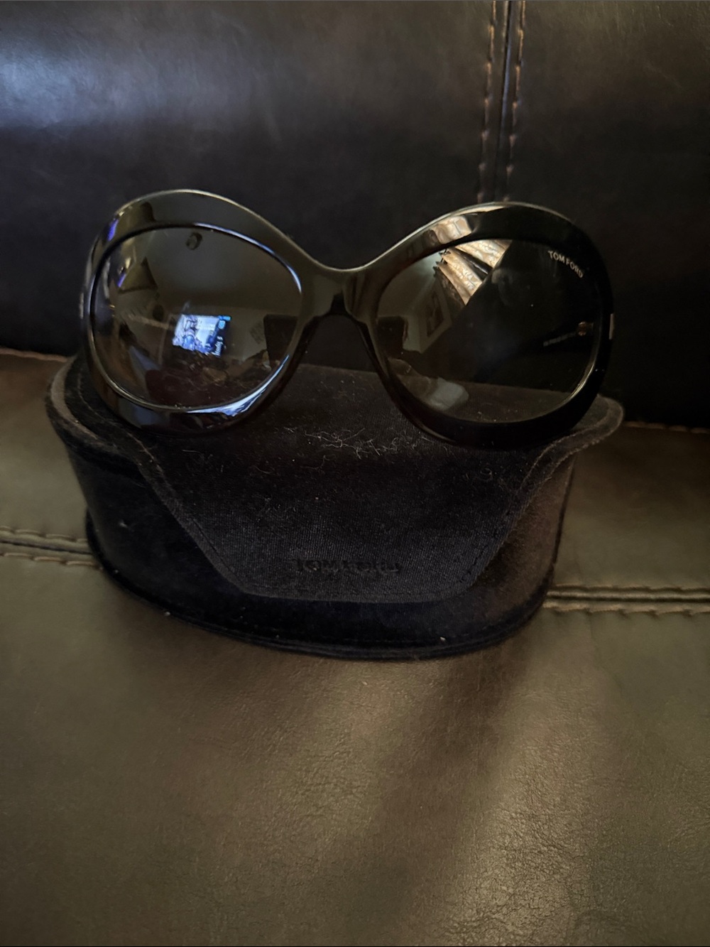 Tom Ford Oversized  Black Women's Sunglasses